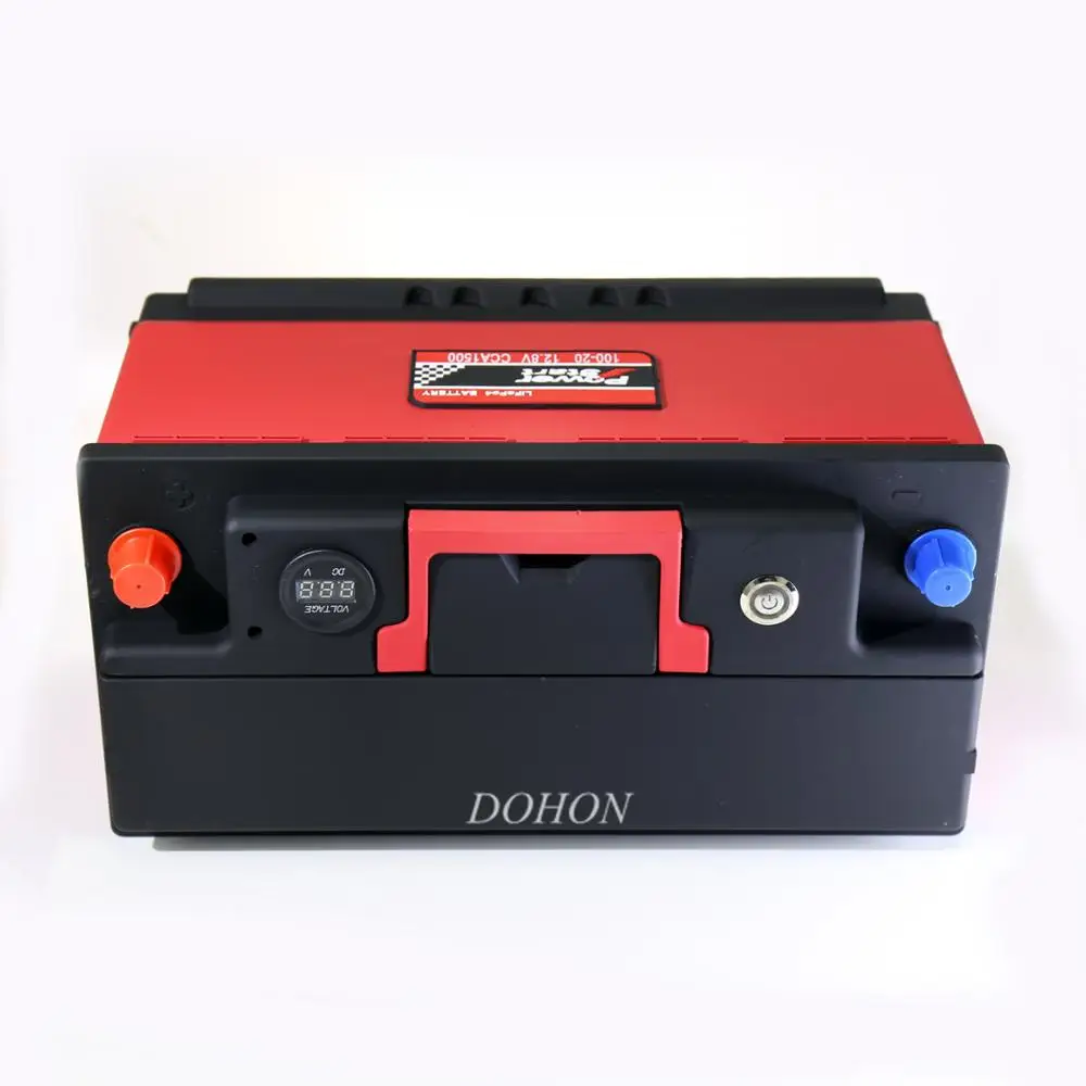 Lifepo4 high capacity solar storage battery 12V 100AH rechargeable lithium ion car battery