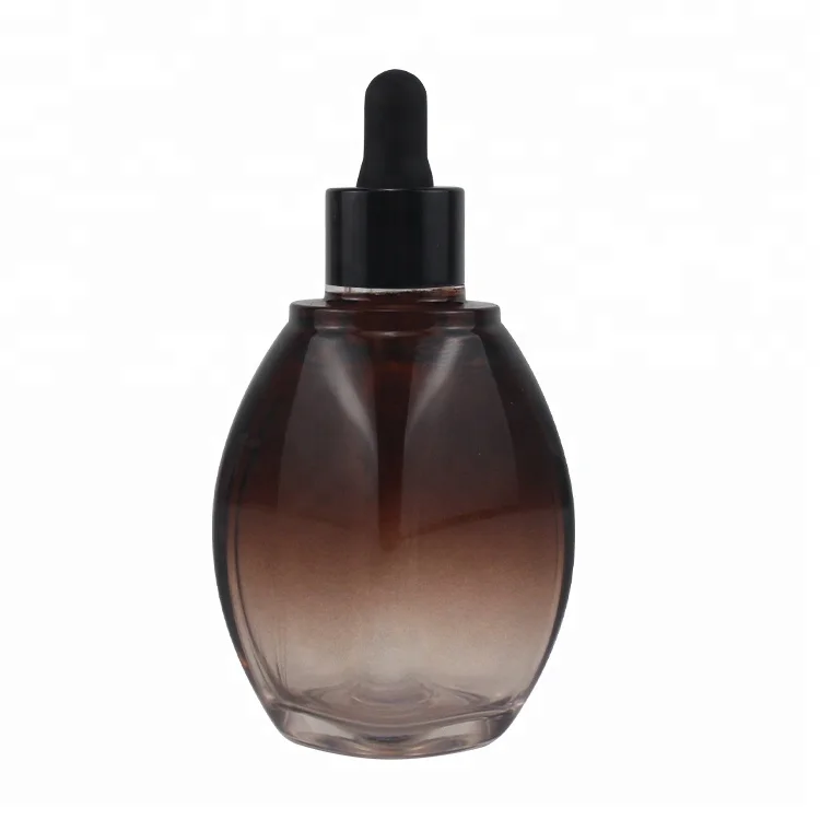 5ml 10ml 30ml Mini Bamboo Black Blue Amber Matt Black Vitamin C Serum oil Bottle