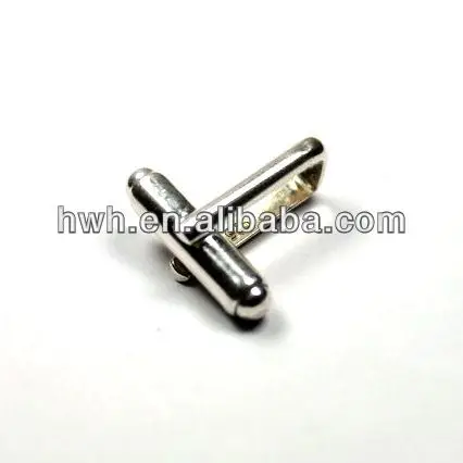 H375B-01 Silver 925 Cufflinks Joint Component Shiny Surface