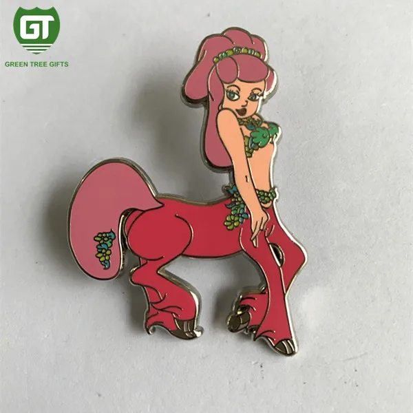 
Sagittarius Princess Custom Metal Hard Enamel Lapel Pin With Screen Printing 