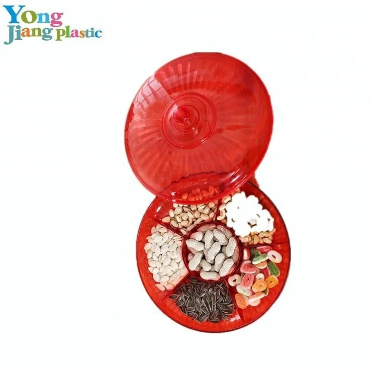 Home And Kitchen Products Dry Fruit Decoration Tray Divided Tray With Lid