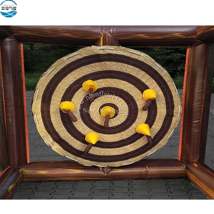 High quality customized lumberjack inflatable axe throwing game toys for party