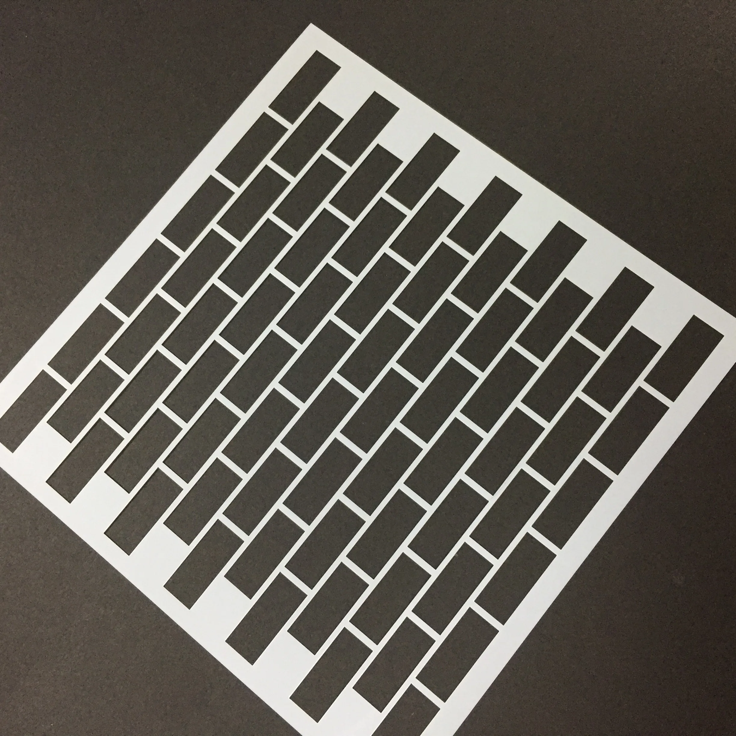 Brick Pattern Stencil - Laser cutting stencils template for craft/painting/drawing on wall/wood/glass/furniture home decoration