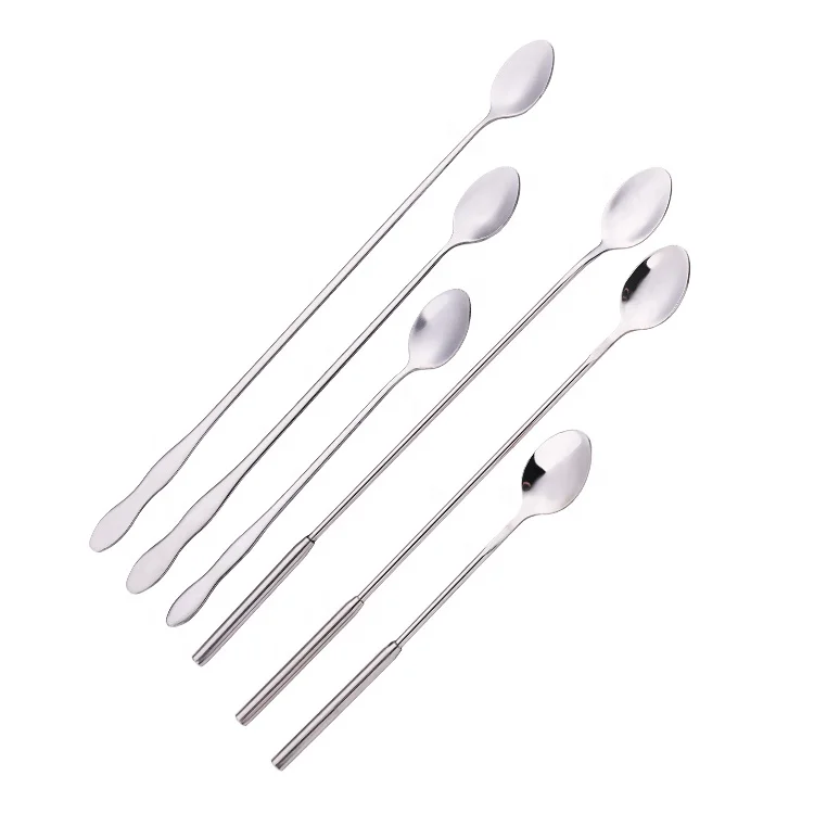 wholesale long mixing spoon small stainless steel ice cream scoop
