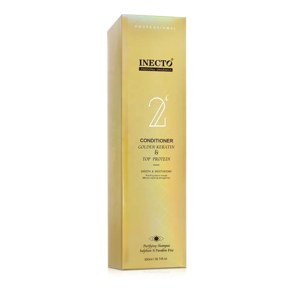 Оптовая продажа, золотой Кератиновый Топ, белок, Кондиционер для волос 850 мл