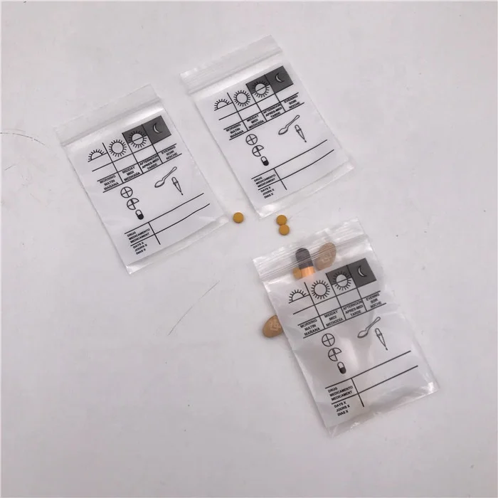 Plastic Clinic pharmacy medical reclosable envelope