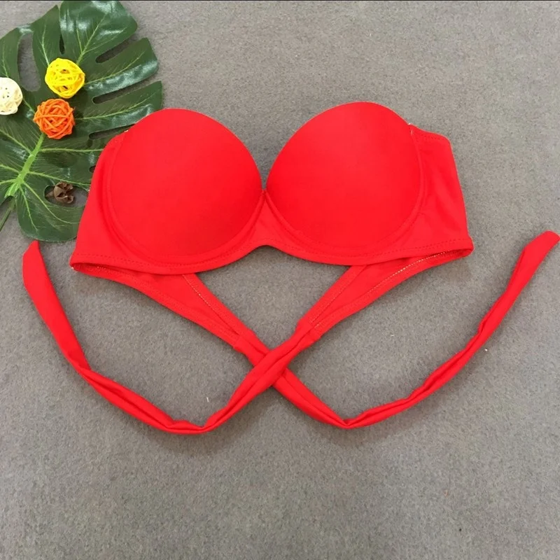 New design best selling sexy polyester swimwear women bandage leopard bikini