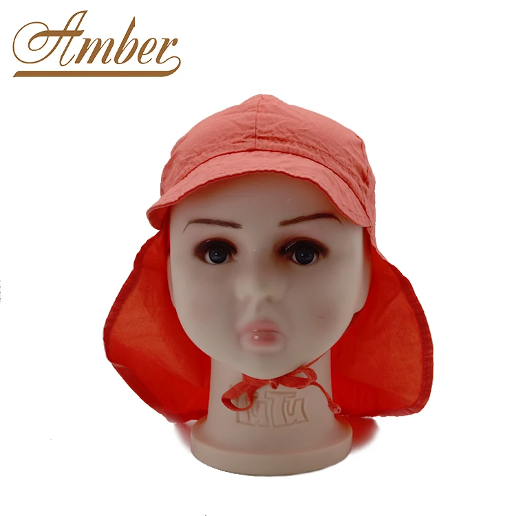 Customized Size Logo UV Protection Cover Quick Dry Kids Summer Hat for Girls Boys