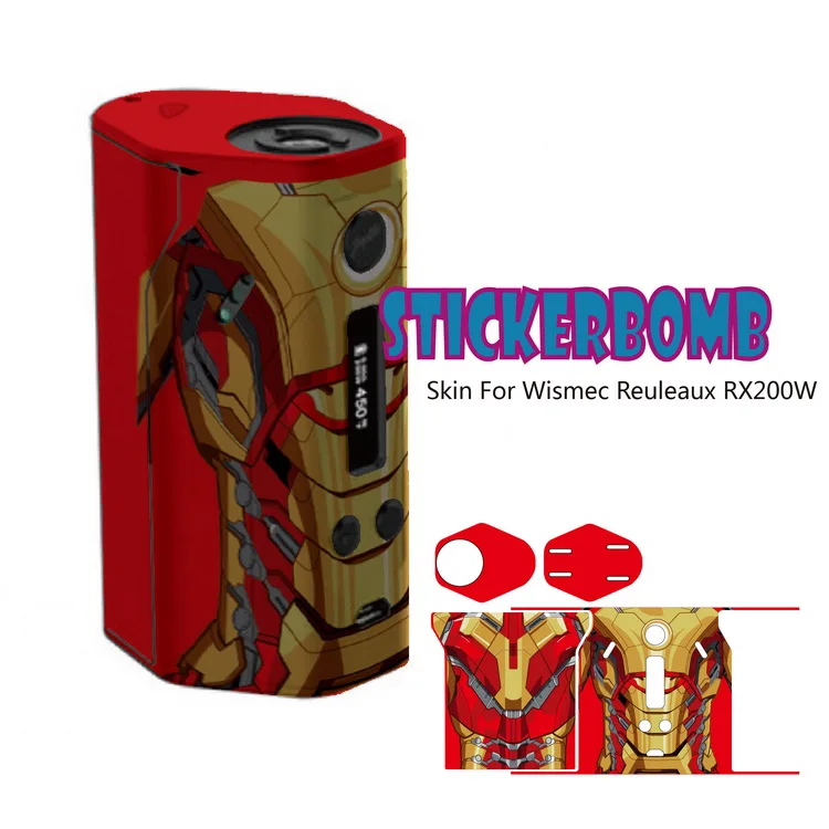 vaporizer skin wraps Skin Decal Wrap for rx 200 battery in stock