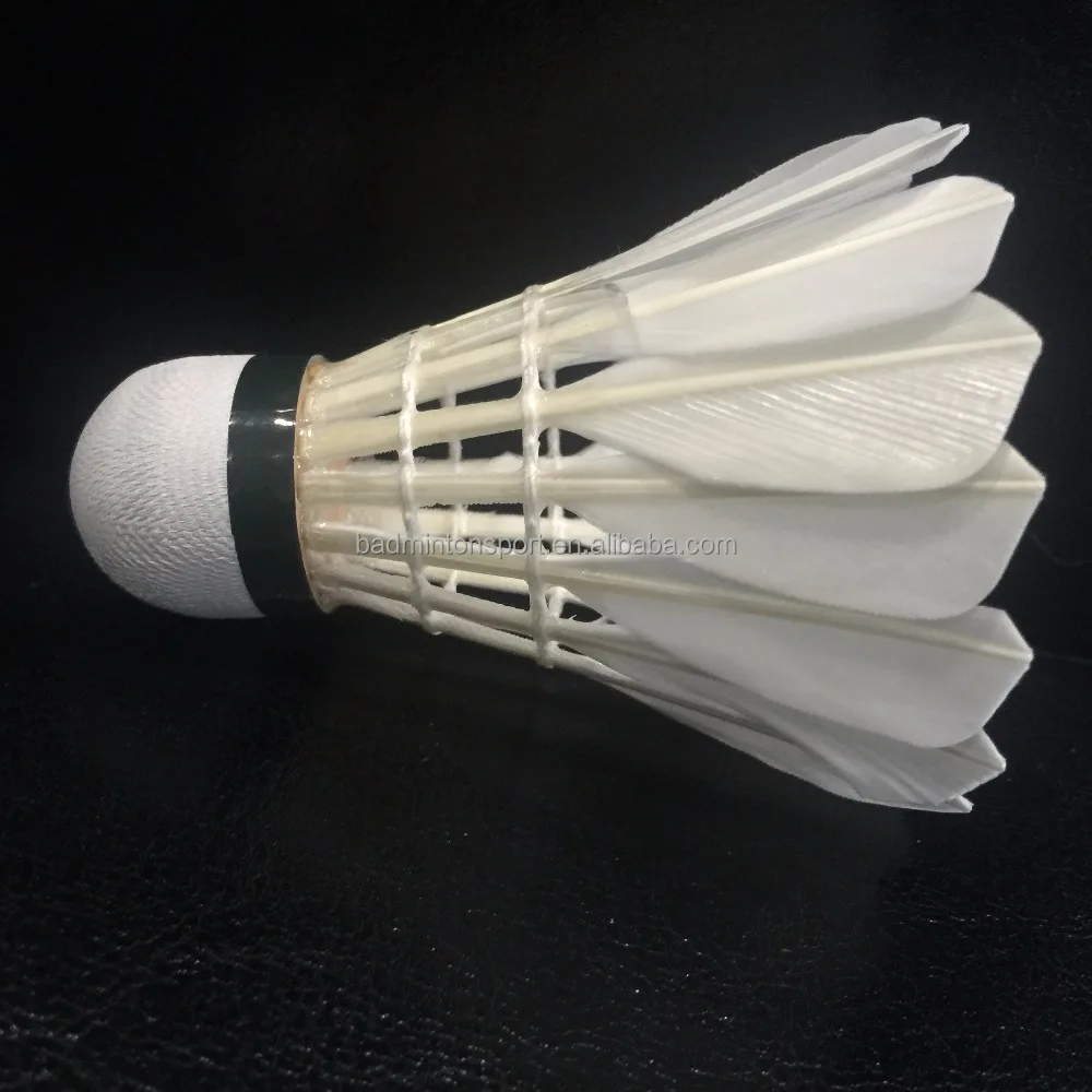 Most durable goose feather badminton shuttlecock from China (OEM production Lingmei AH-05)