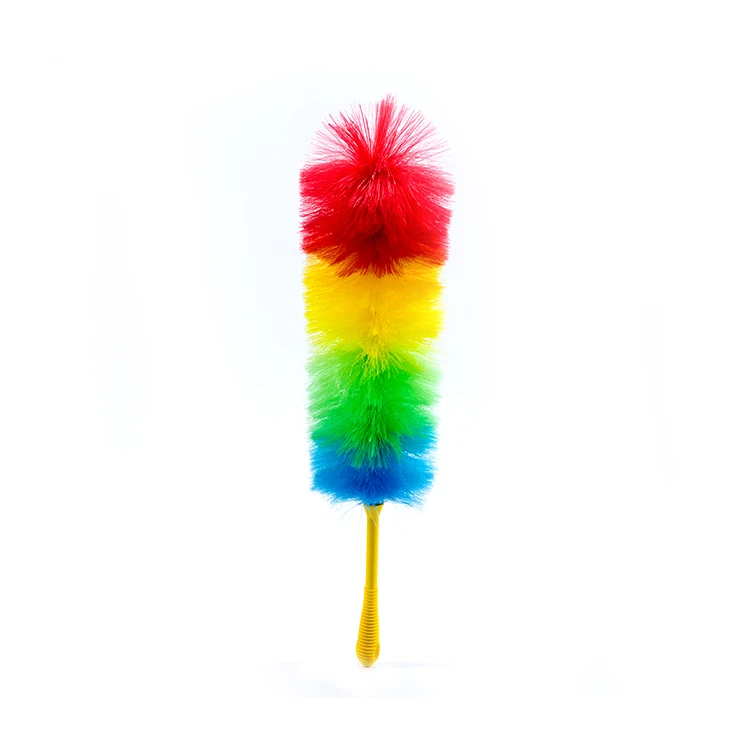 2018 New washable rainbow duster cleaner,flexible pp duster cleaning