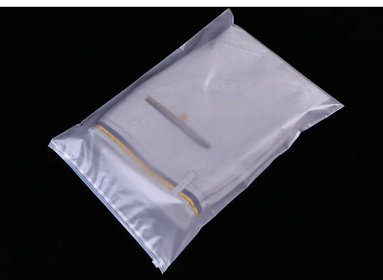 wholesale custom reusable eva slide zipper pouch zip lock plastic garment packaging bag apparel packing bags for clothes