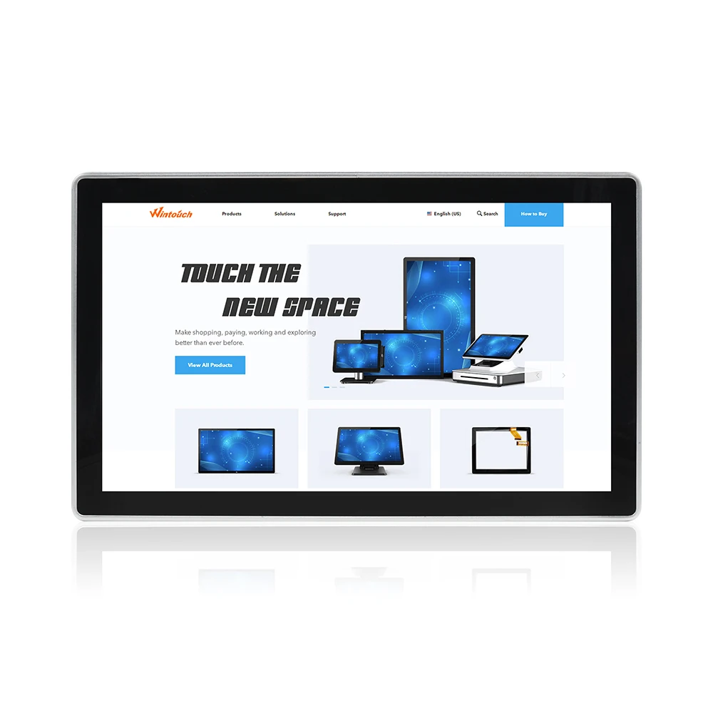 23,8 дюймов емкостный сенсорный экран ЖК-монитор компьютера с портом сигнала vga