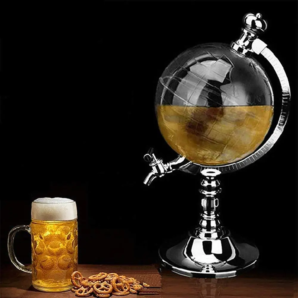 hot Globe Style Liquor Decanter 1L Liquid Drinking Separate Wine Tools Inverted Wine Rack Water Pum