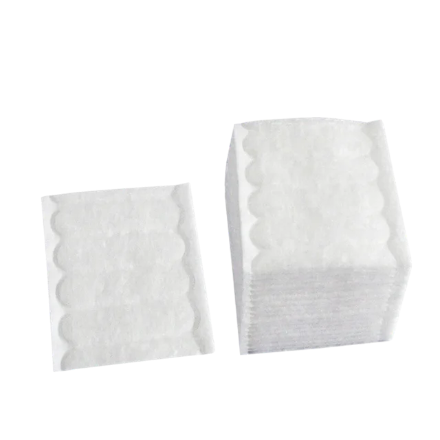 Cotton pad with high absorbent cotton wool pad for skin care square make up cotton pads