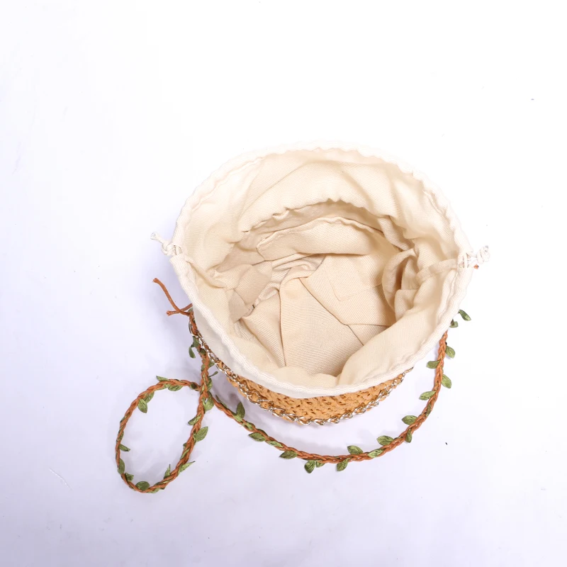 Guangdong Wholesale Eco-friendly  handmade straw bag rattan bags round bag  bali woven for woman