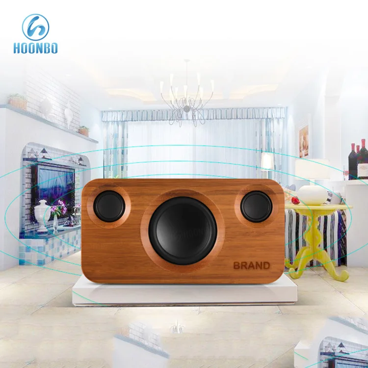
Retro Style Unique Design TWS Wooden Portable BT 5.0 Speaker Bamboo 