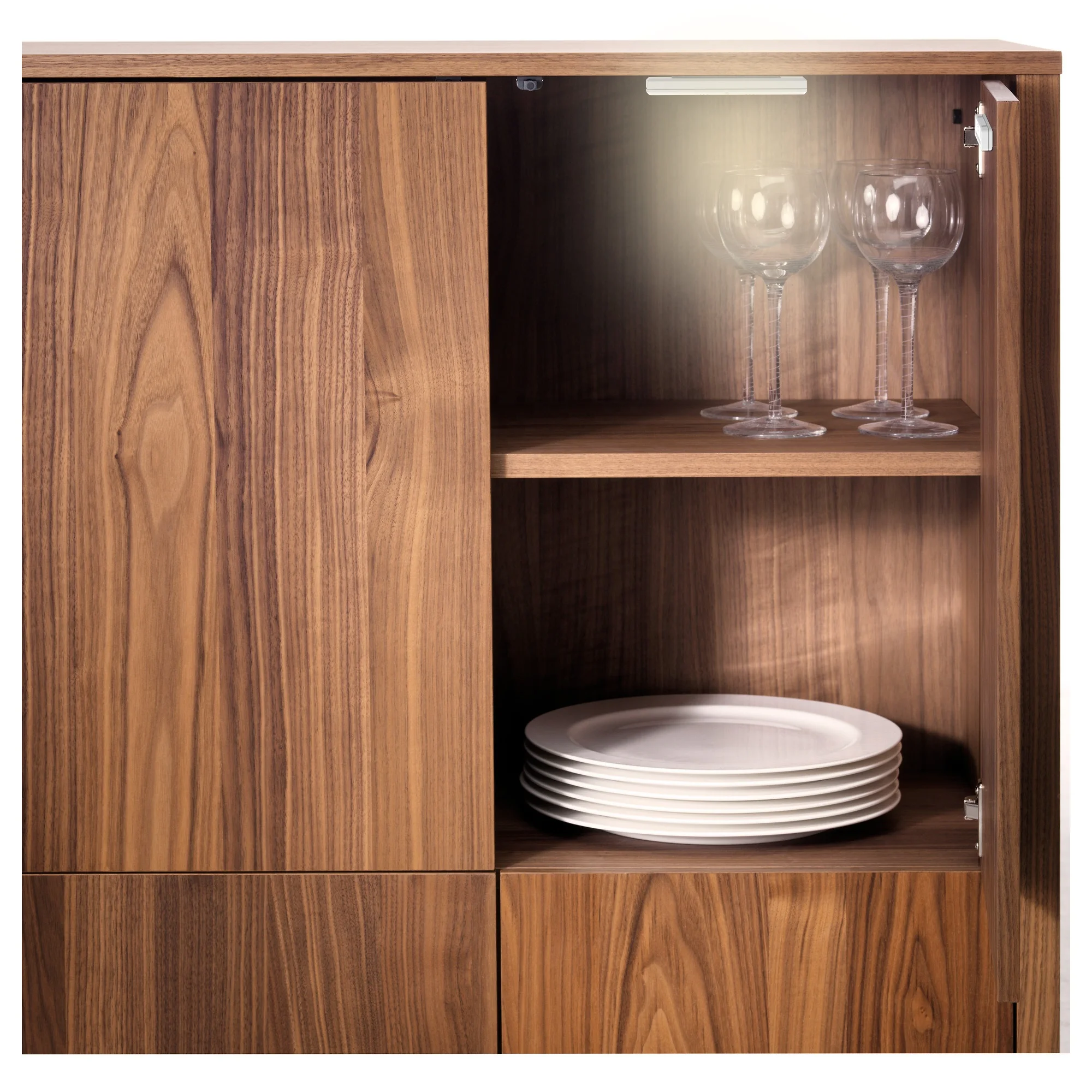 LED Under Cabinet Light Magnetic Induction Sensor Cabinet Night Light For Wardrobe