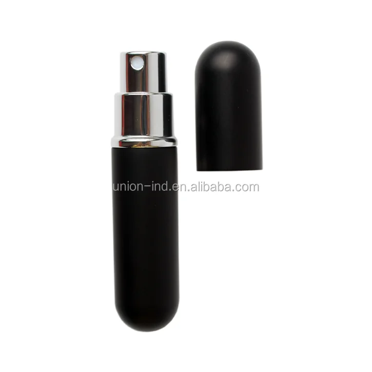 Black travel size perfume atomizer 5ml refillable