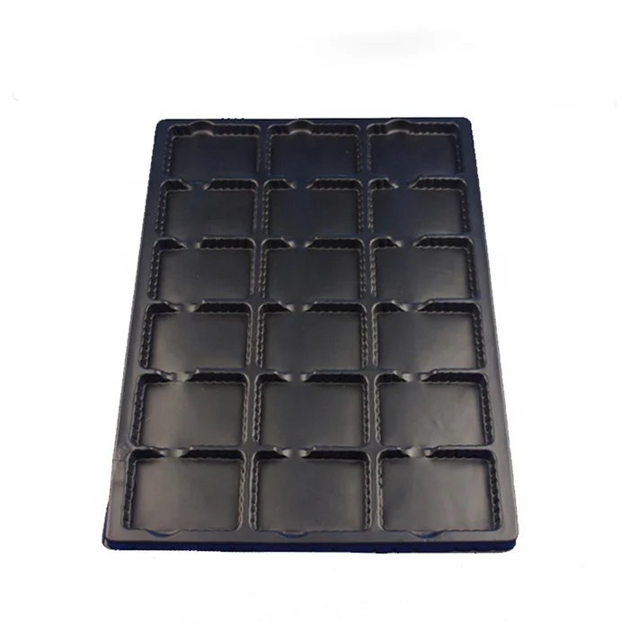 High quality plastic black esd pcb tray antistatic electronic components ODM OEM PVC/PET/ABS blister tray package