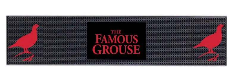 Wholesale best quality jack daniels bar soft pvc rubber drip mat