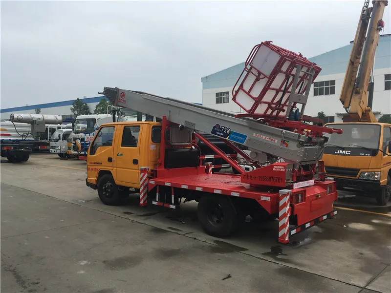 4x2 28m 38m 45m truck mounted ladder lift for sale aerial moving truck