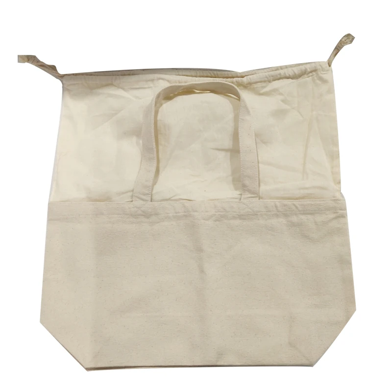 
Natural white custom eco friendly heavy duty canvas tote bag 