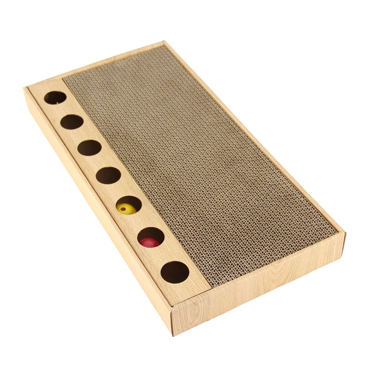 Top selling ellipse circuit cat toy cardboard cat scratcher