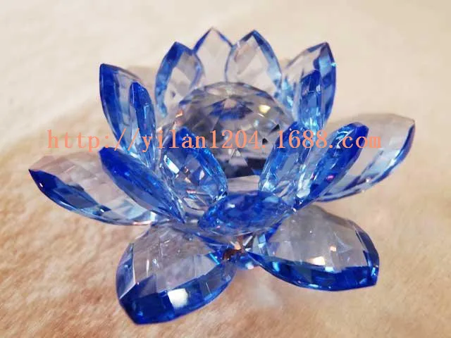 Wholesale Elegant Crystal Craft Lotus Crystal Lotus Flower For Festival Decoration