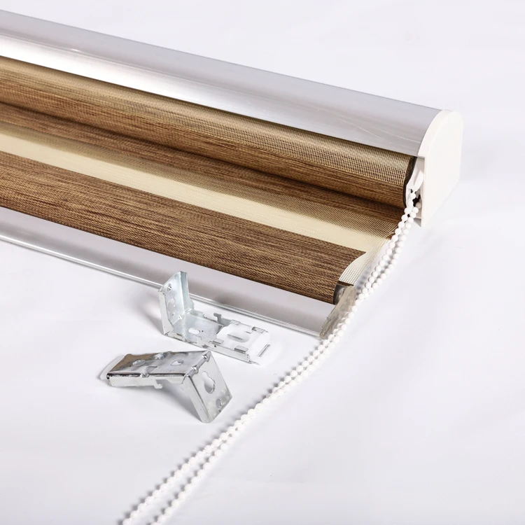 Zebra Blinds Motorized Day Night Roller Blinds Double