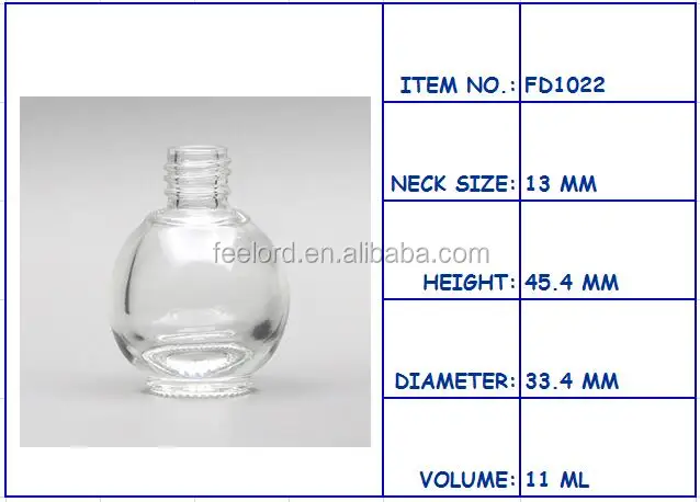 11ml empty nail polish bottle FD1022 custom nail polish remover packaging bottle