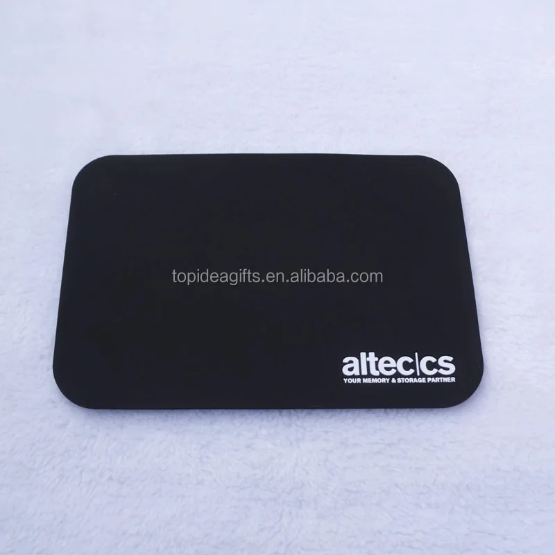 Factory Custom raised 3D logo soft pvc rubber car anti slip mat for mobile phone Customized