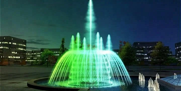 Magic faucet gushing water flow swimming pool waterfall water fountain