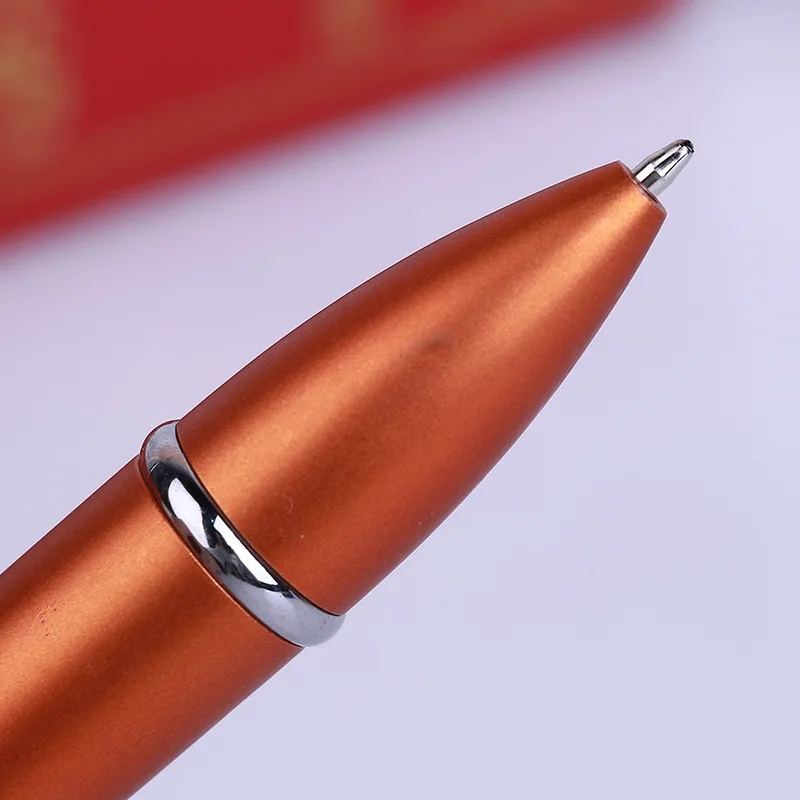 Custom logo print promotional plastic ball point pen novelty rocket shaped ballpoint pen