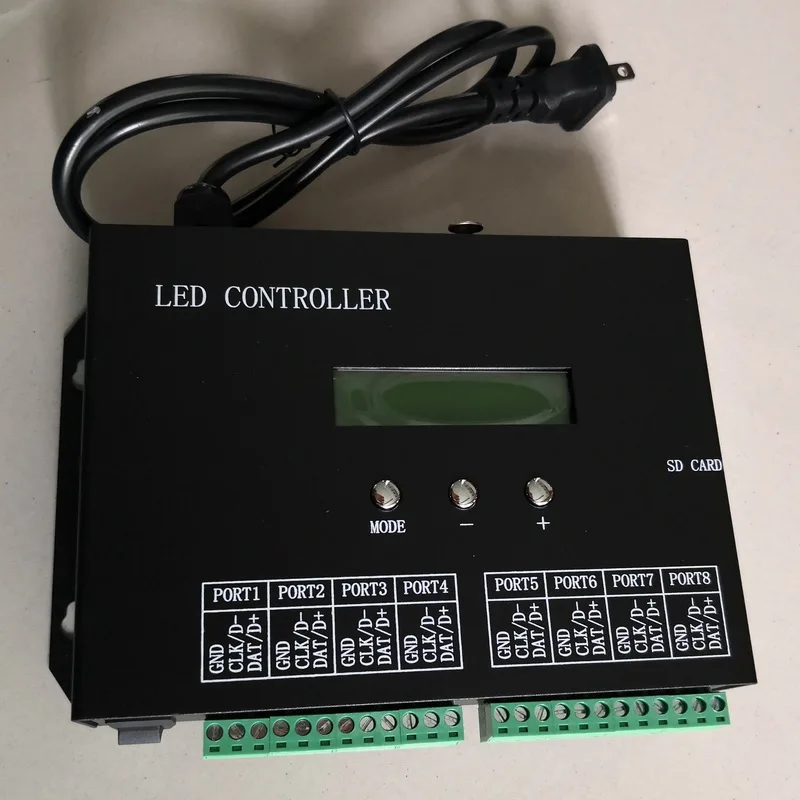 DMX Console dmx led controller can control 8x1024 pixel High quality SPI led controller with 8 outputs