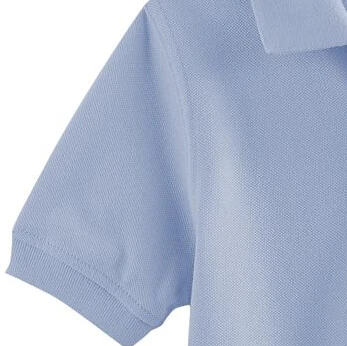 solid Pique cotton poly kids school uniform polo shirt