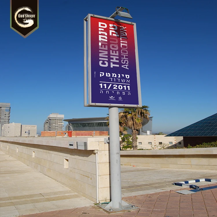 Manufacturer custom large exterior notice totem signage freestanding totem sign