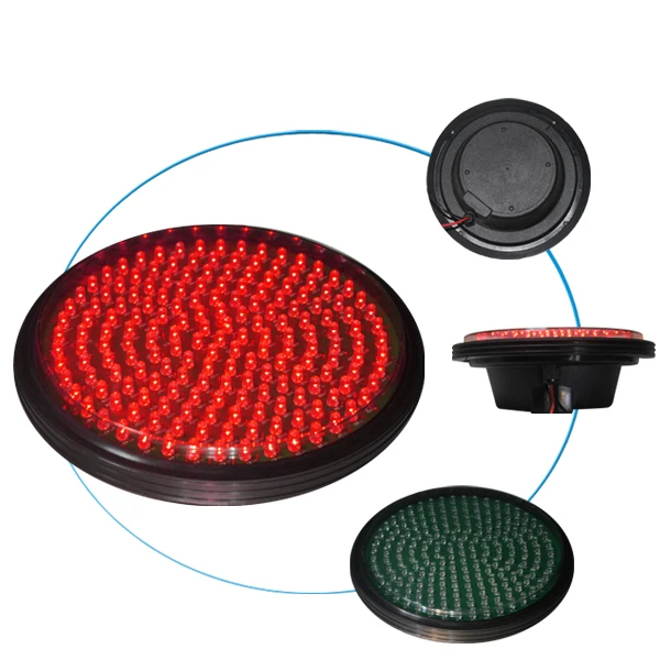 200MM Traffic light LED Module Housing with cobweb cover flashing core