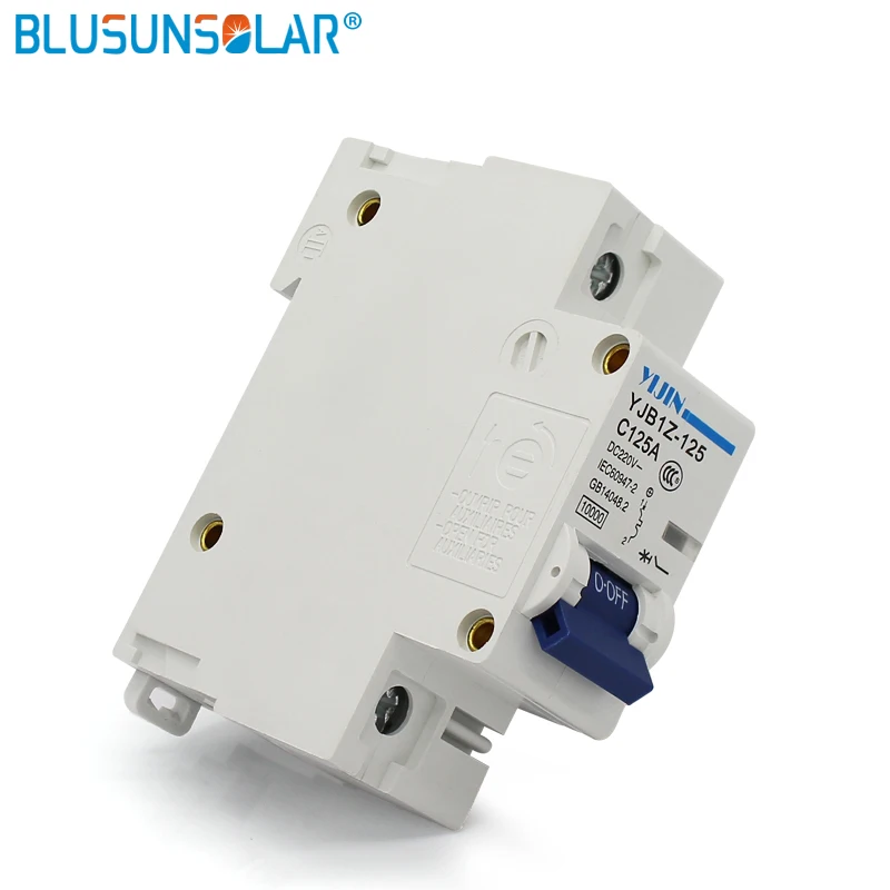 2pcs a lot Mini PV Solar system protection 1P 125A 220V MCB DC Circuit breaker schneider