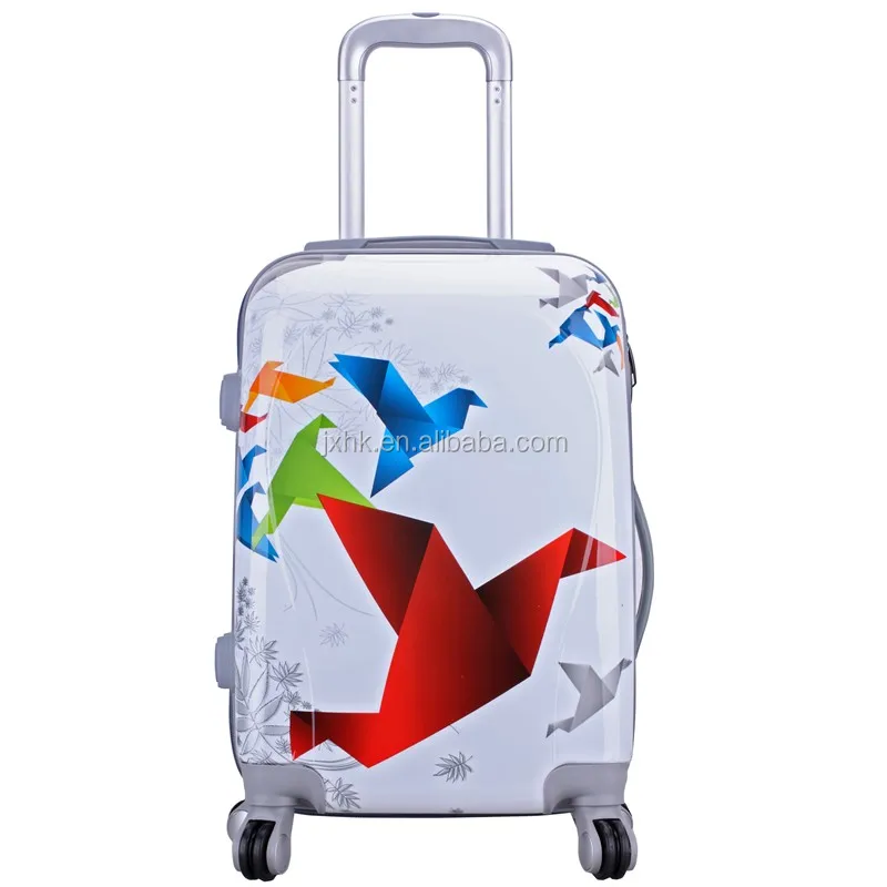 PC Film Printing Design Cabin Suitcase Hand Trolley Luggage Traveling Bags Smart Luggage