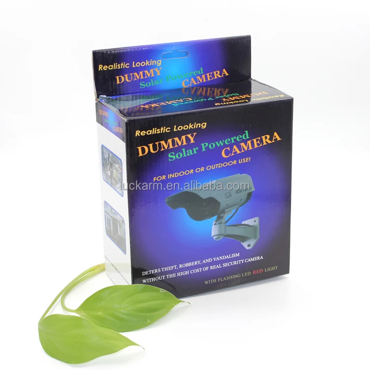 Security Solar CCTV wireless blink light dummy camera