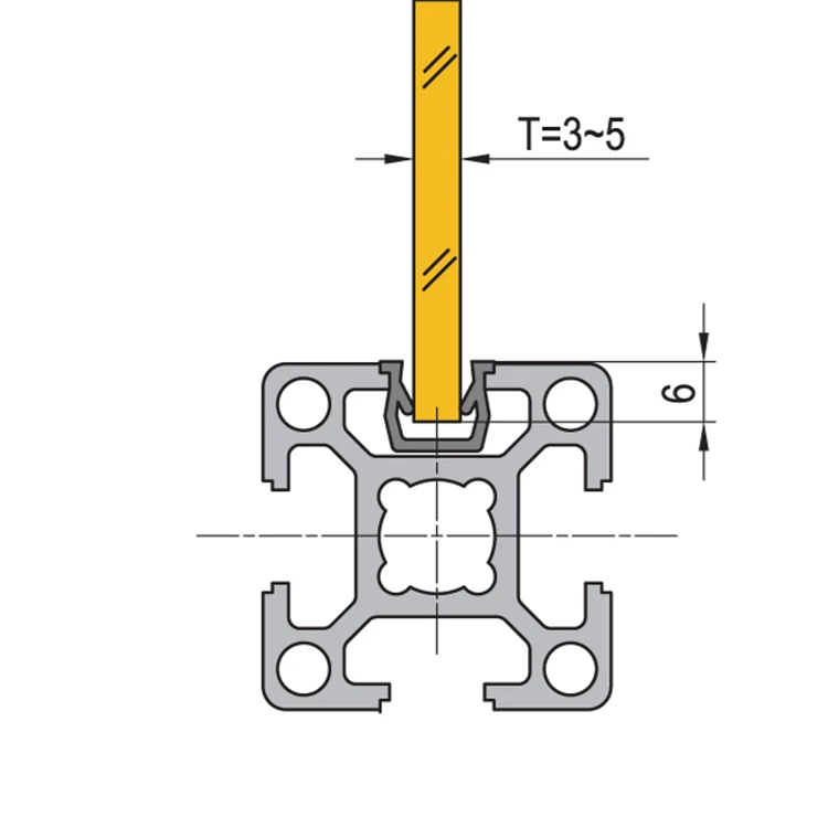 T Slot Reducing Profile 6.11