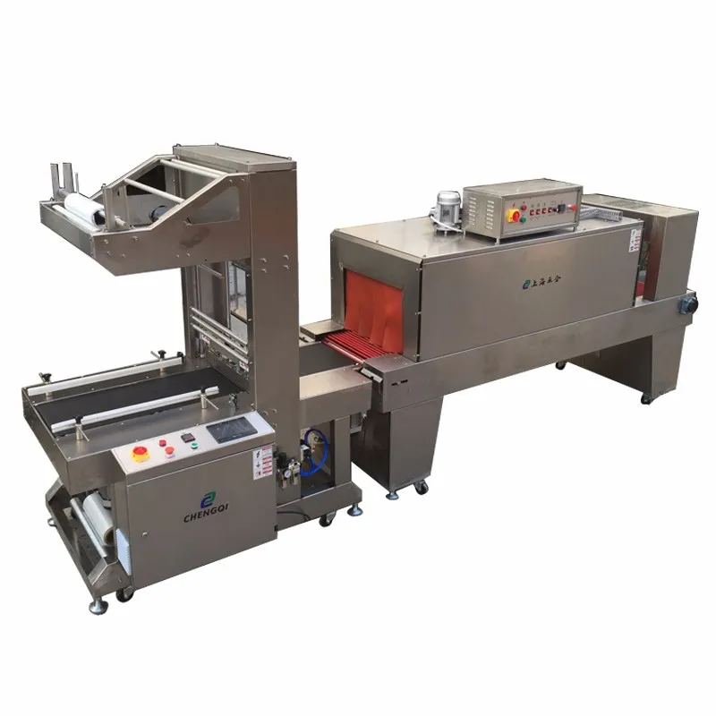 stainless steel shrink wrapping packaging machine