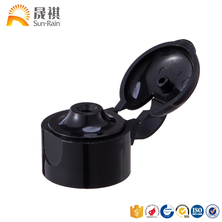 New plastic flip top cap 28/410 colorful cosmetic bottle PP cap