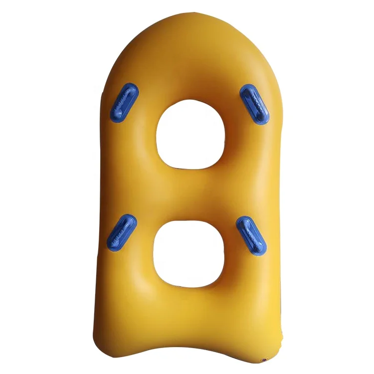 Durable 2 Person Lazy River  Inflatable Double Water Park Ski Tube Swimming Ring For Waterpark Sports