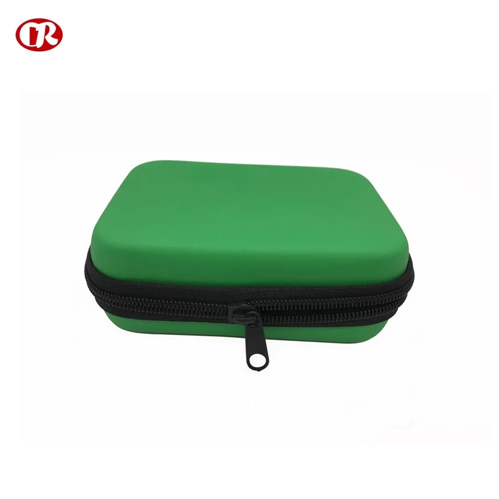 Green color zipper design customized protective GPS packing eva case