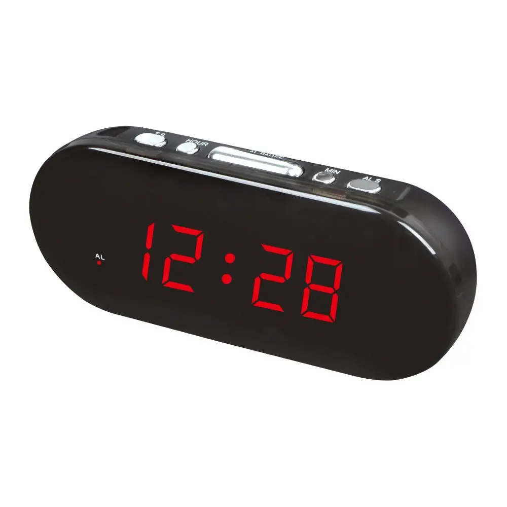 Home desktop living room Colorful Car Led Alarm Clock Natural Sound Clock FM Radio