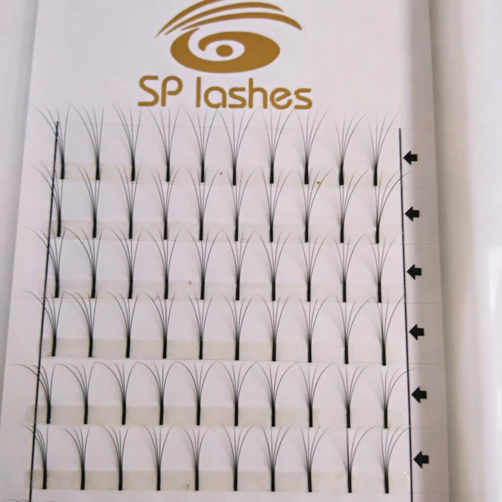 Free Sample Silk Lashes Extensions Russian Volume Fans 4D Long Stem Premade Fans Volume Lashes