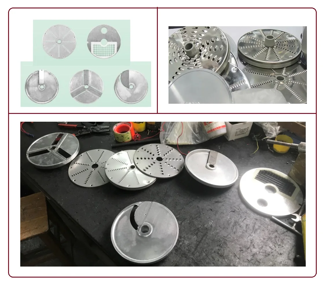 Electric stainless steel vegetable grating machine