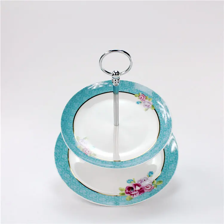 Ручная роспись турецкий День рождения/свадьба керамическая тарелка для торта с ручкой